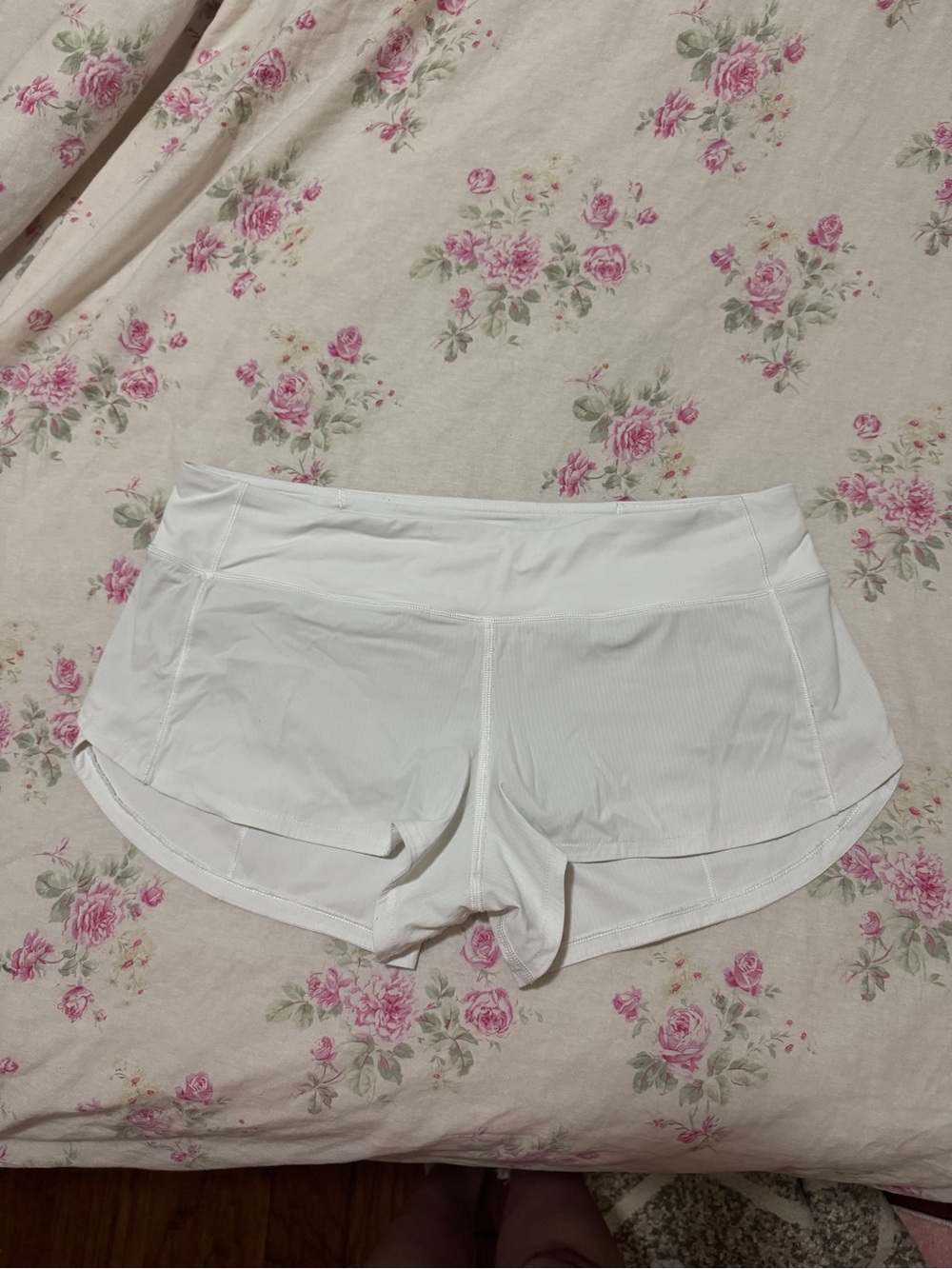 White Women's Running Shorts - Lightweight Performance